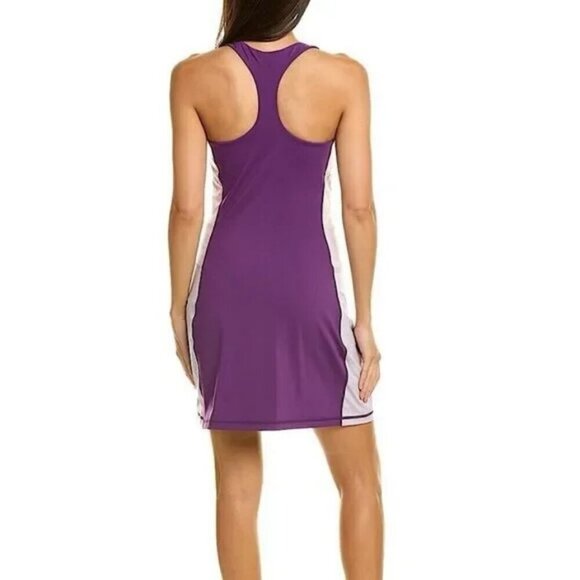 SWEATY BETTY Power Workout Colorblock Performance Dress ~ Deep Purple Large NWT - Picture 3 of 16